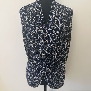 Chaus Navy Blue Blouse